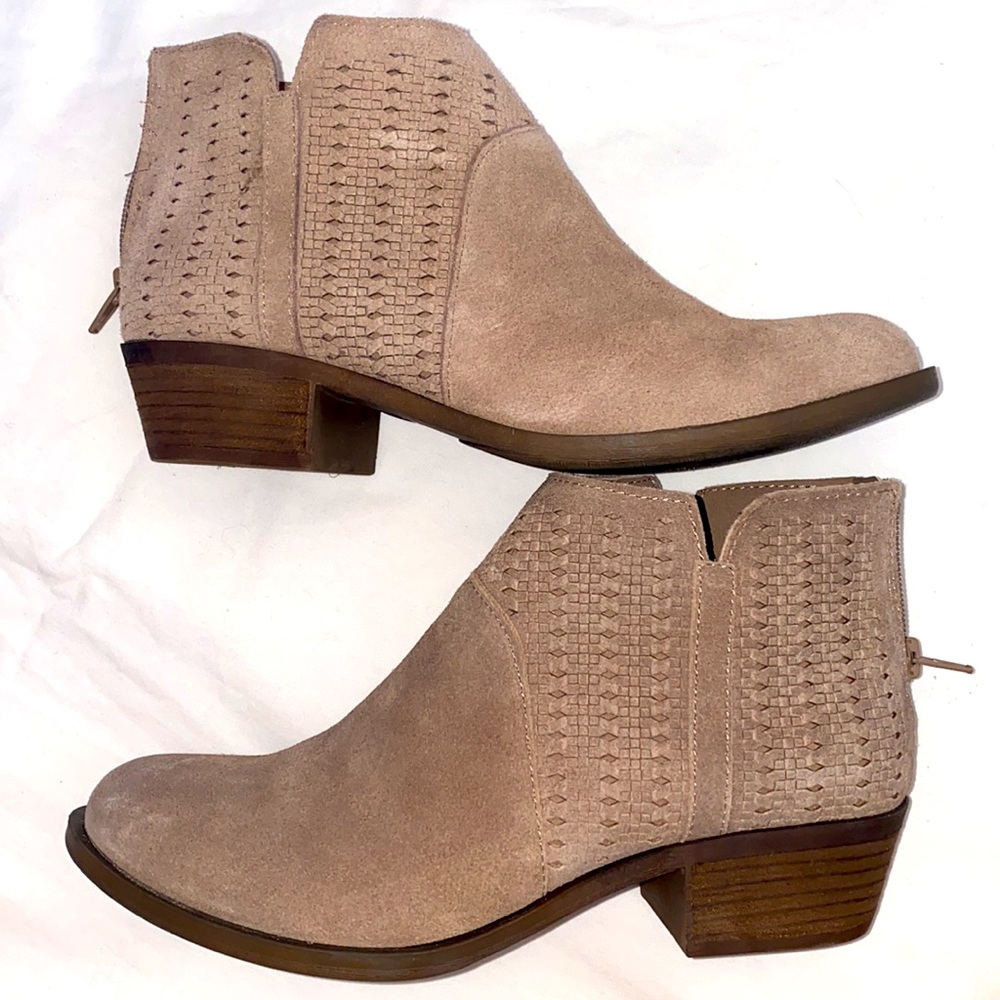 Tan Suede Booties